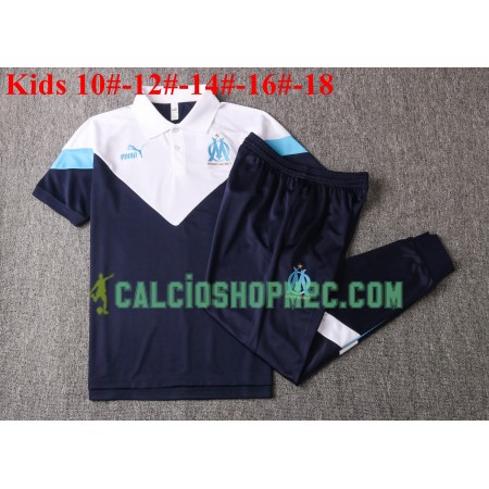 Olympique de Marseille 2020/2021 Bambino Polo da Allenamento M002